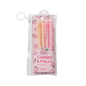 Candy & Fruit Gel Pen Sets (4 pcs a set)