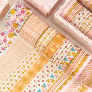 Limited Edition - Premium Gold Foiled Washi Tape Sets (8 Designs)