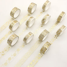 Load image into Gallery viewer, The Golden Heaven Floral &amp;  Plant Washi Tape Set
