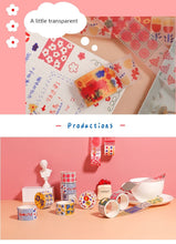 Load image into Gallery viewer, Colorful Floral Washi Tape Set (6pcs)
