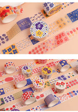 Load image into Gallery viewer, Colorful Floral Washi Tape Set (6pcs)
