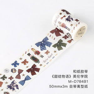 Colorful Bow Knot Wide Washi Tapes (4 Types)