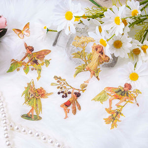Japanese Floral Fairy Stickers (8Types)