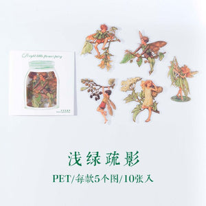 Japanese Floral Fairy Stickers (8Types)