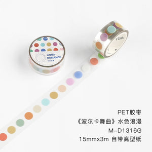 Retro & Morandi Color Dots Masking Tapes