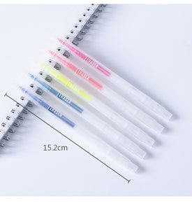 Japanese Fluorescent Color Erasable Highlighter Set (5pcs)