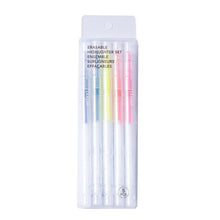 Load image into Gallery viewer, Japanese Fluorescent Color Erasable Highlighter Set (5pcs)
