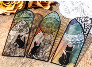 Exotic Black Cat Bookmarks (6pcs a set)
