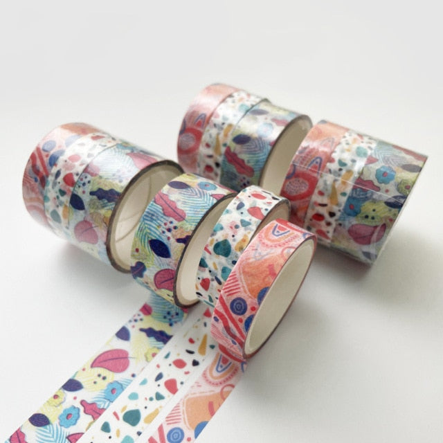 Geometric Pattern Washi Tape Sets (3pcs)