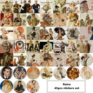Historic Heritage Painting Stickers (8 Designs)