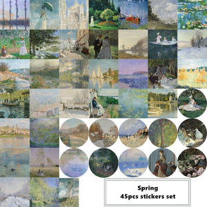 Historic Heritage Painting Stickers (8 Designs)