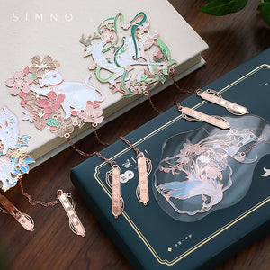 Japanese Floral Metal Bookmarks - Limited Edition