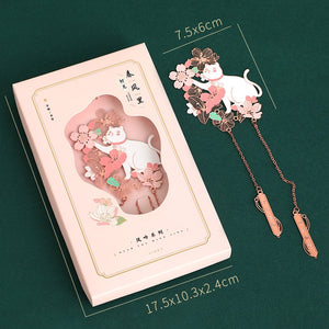 Japanese Floral Metal Bookmarks - Limited Edition