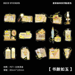 Vintage Style Gold Foiled Stickers - Limited Edition