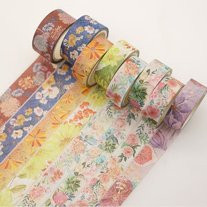 Exotic Flower Garden Masking Tape Set