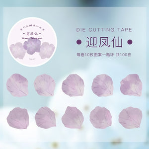 Japanese Floral Language Sticker Rolls (8 Types)