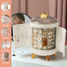 Load image into Gallery viewer, Crown Rotating Jewelry Storage Box
