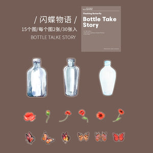 Japanese Bottle Story Stickers (8 Designs