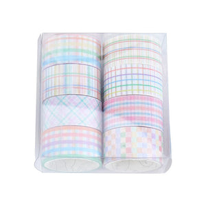 Basic Color Plaid Masking Tape Sets