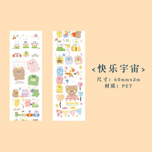 Japanese Animal Family Series Masking Tapes