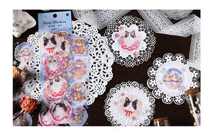 Kawaii Animal & Floral Long Deco Stickers