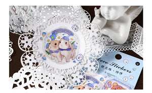 Kawaii Animal & Floral Long Deco Stickers