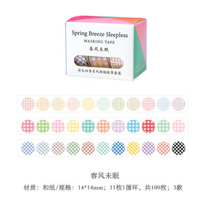 Colorful Dots Nature Masking Tape Sets ( 6 Designs)