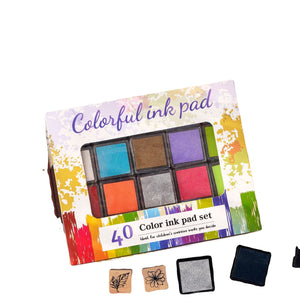 Vintage Style Colorful Ink Pad (40 colors)