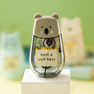 Cute Bear & Pig Double Sided Adhesive Tape