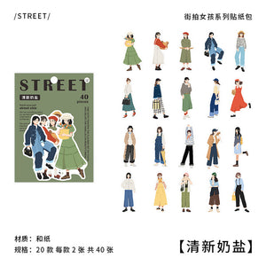 Street Fashion Cartoon Stickers