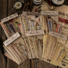 Load image into Gallery viewer, Vintage Style Newspaper Long Stickers (100 pcs a set)

