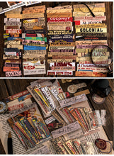 Load image into Gallery viewer, Vintage Style Newspaper Long Stickers (100 pcs a set)
