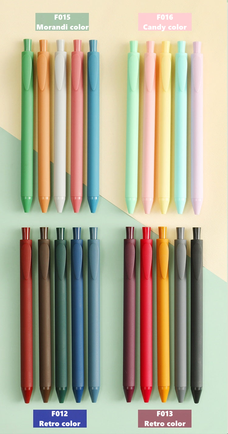 Retro & Morandi Color Juice Gel Pen Sets – Original Kawaii Pen