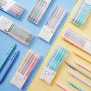 Set of 5 Candy Color Pens 5 Pen Set, Black Ink, Pastel Pens, Aesthetic Pens,  Kawaii Pens, Cute Stationary, School Supplies, Full Set 5 