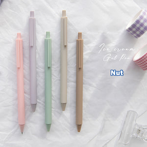 5pcs Pastel Colored Gel Ink Pens For Journaling, Scrapbooking