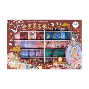 Japanese Divine Washi Tape Set (100pcs)