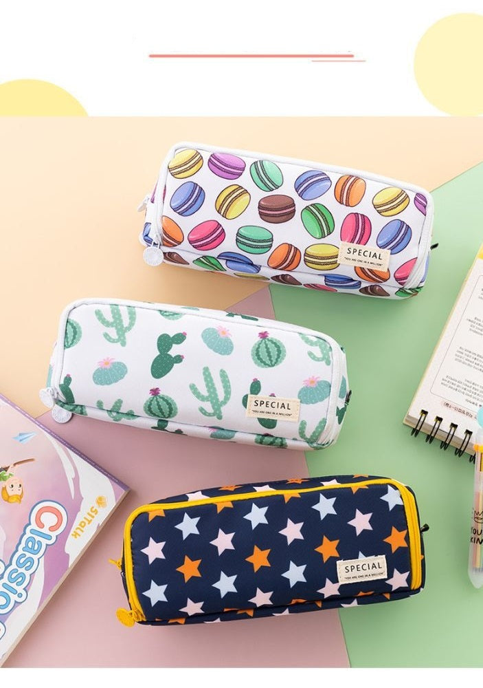 Wholesale TULX Three Layer Kawaii Pencil Case With Large Capacity