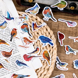 Colorful Bird Town Stickers