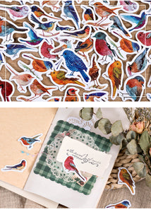 Colorful Bird Town Stickers
