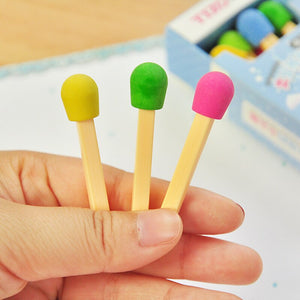 Kawaii Matches Eraser Set