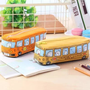 Kawaii School Bus Pencil Case (4 types)