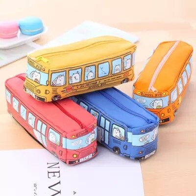 Kawaii School Bus Pencil Case (4 types) – Original Kawaii Pen