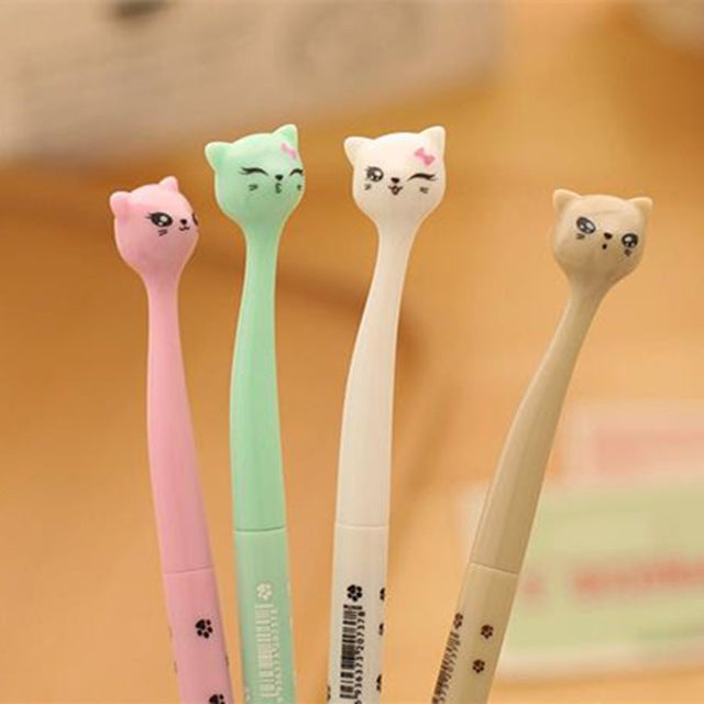 Cute Japanese Cartoon Cat Gel Pen – Original Kawaii Pen