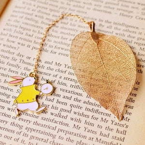 Golden Leaf Bookmarks