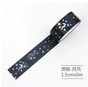 Star Twigs Gold & Silver Washi Tape (8 Designs)