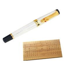 Load image into Gallery viewer, Vintage Style Japanese Dragon Fountain Pen in Wooden Box
