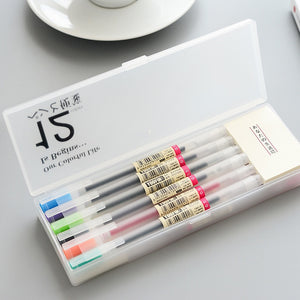 Japanese Style Colored Gel Pen + Memo Pad Set (12 Color Set)