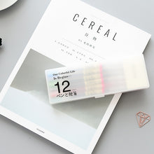 Load image into Gallery viewer, Japanese Style Colored Gel Pen + Memo Pad Set (12 Color Set)
