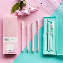 Load image into Gallery viewer, Mint &amp; Pink Sakura Gel Pen Set - Limited Edition
